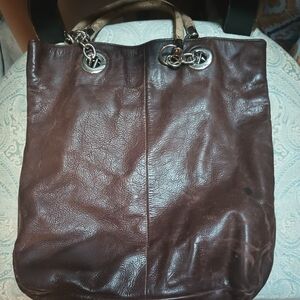 Cynthia Rowley Dark Brown Leather Tote